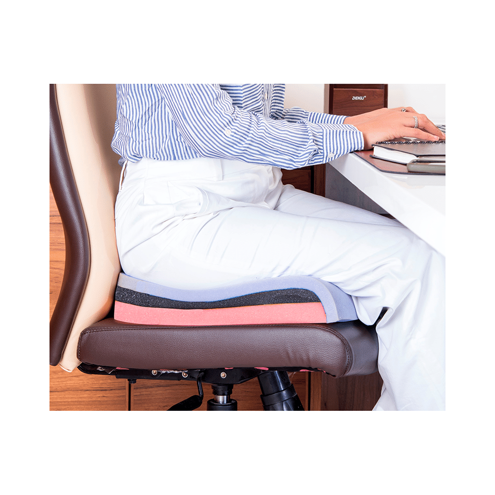 Fovera Tri-Foam Seat Cushion Large Mesh Black - Image 3