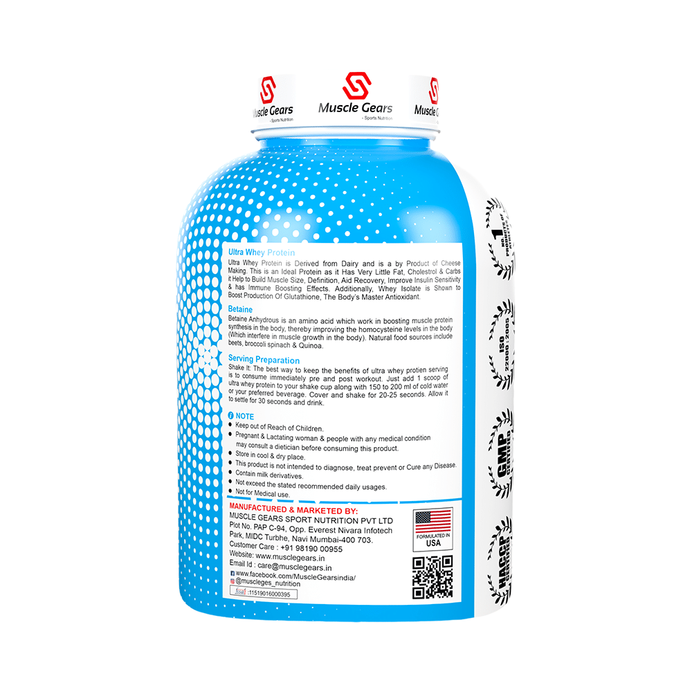 Muscle Gears Sports Nutrition Ultra Whey Protein Isolate - Image 3