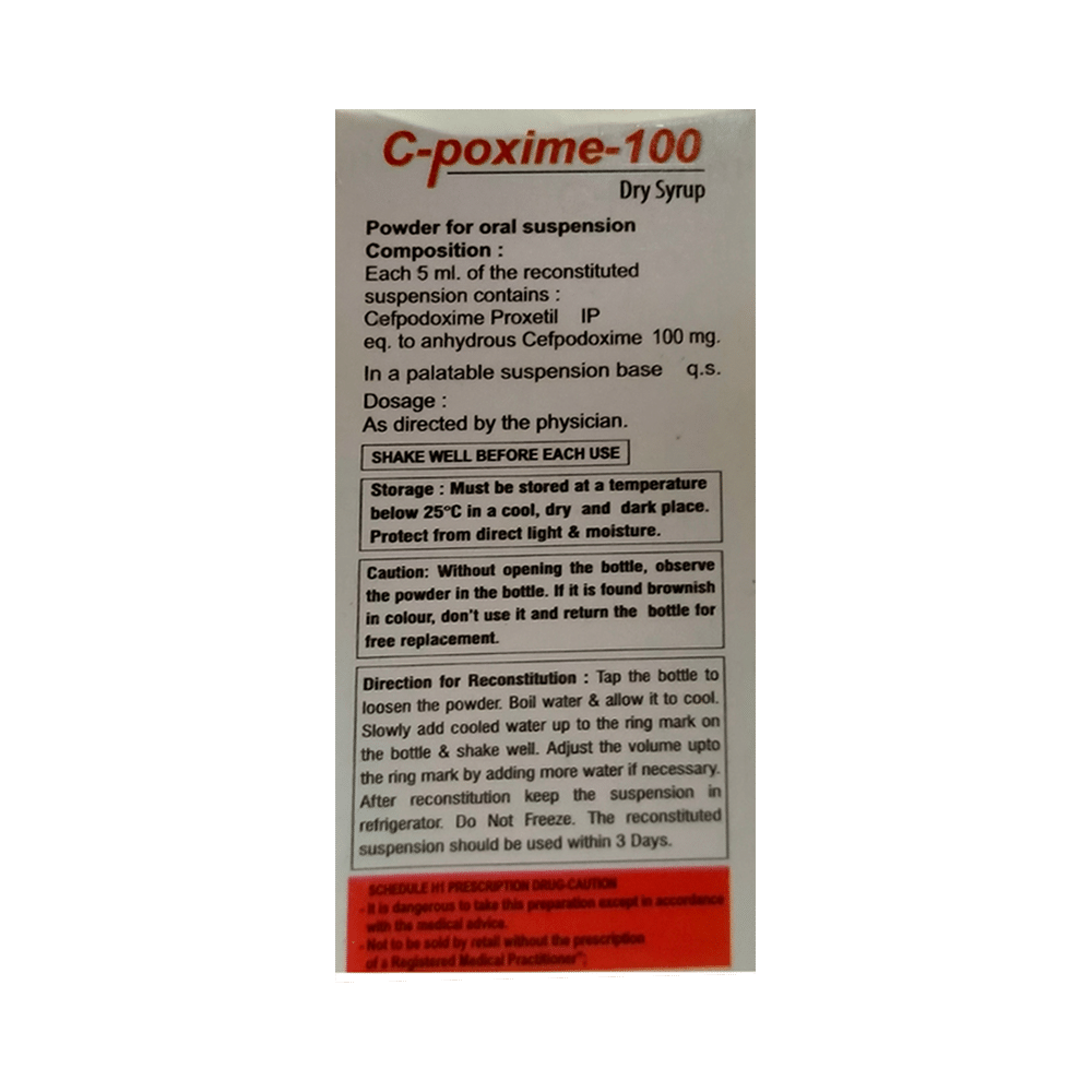 C-Poxime 100 Dry Syrup - Image 2