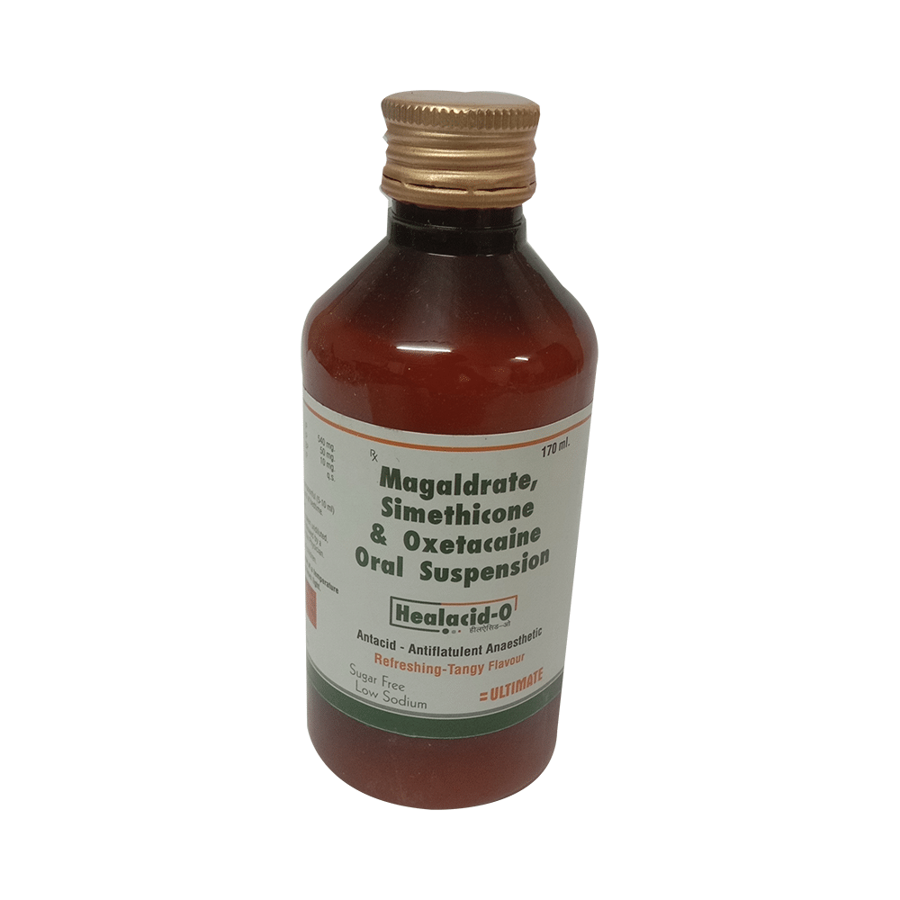 Healacid-O Oral Suspension Refreshing-Tangy Sugar Free - Image 1