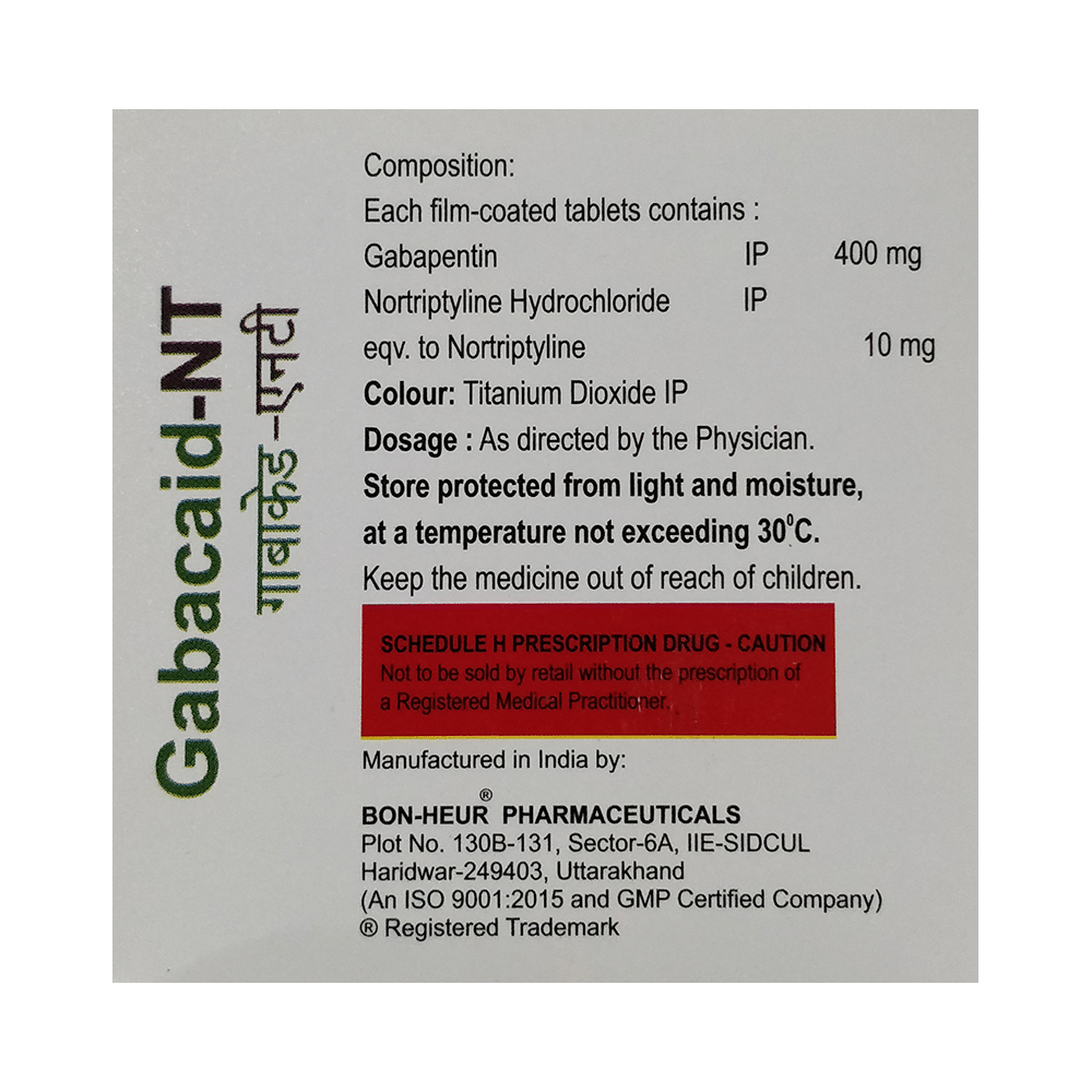 Gabacaid-NT Tablet - Image 2