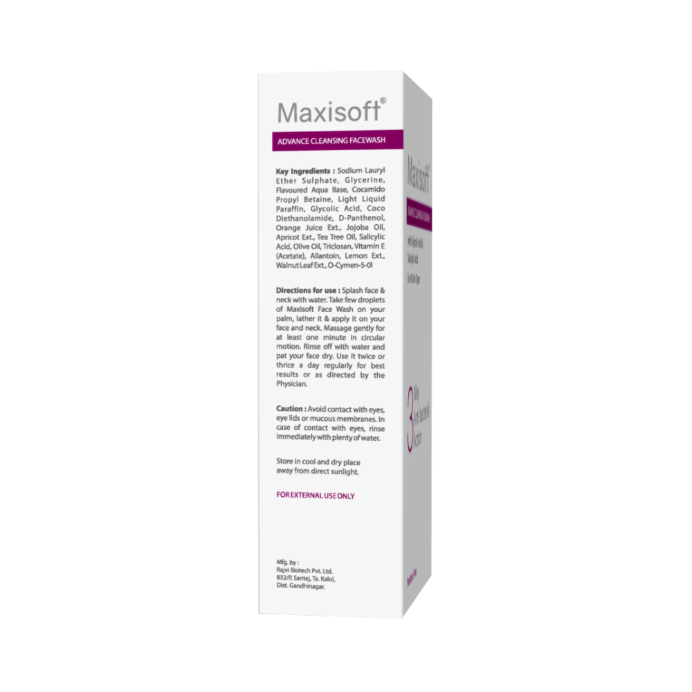 Maxisoft 3 Way Anti-Bacterial Action Advance Cleansing Face Wash (100ml Each) - Image 2