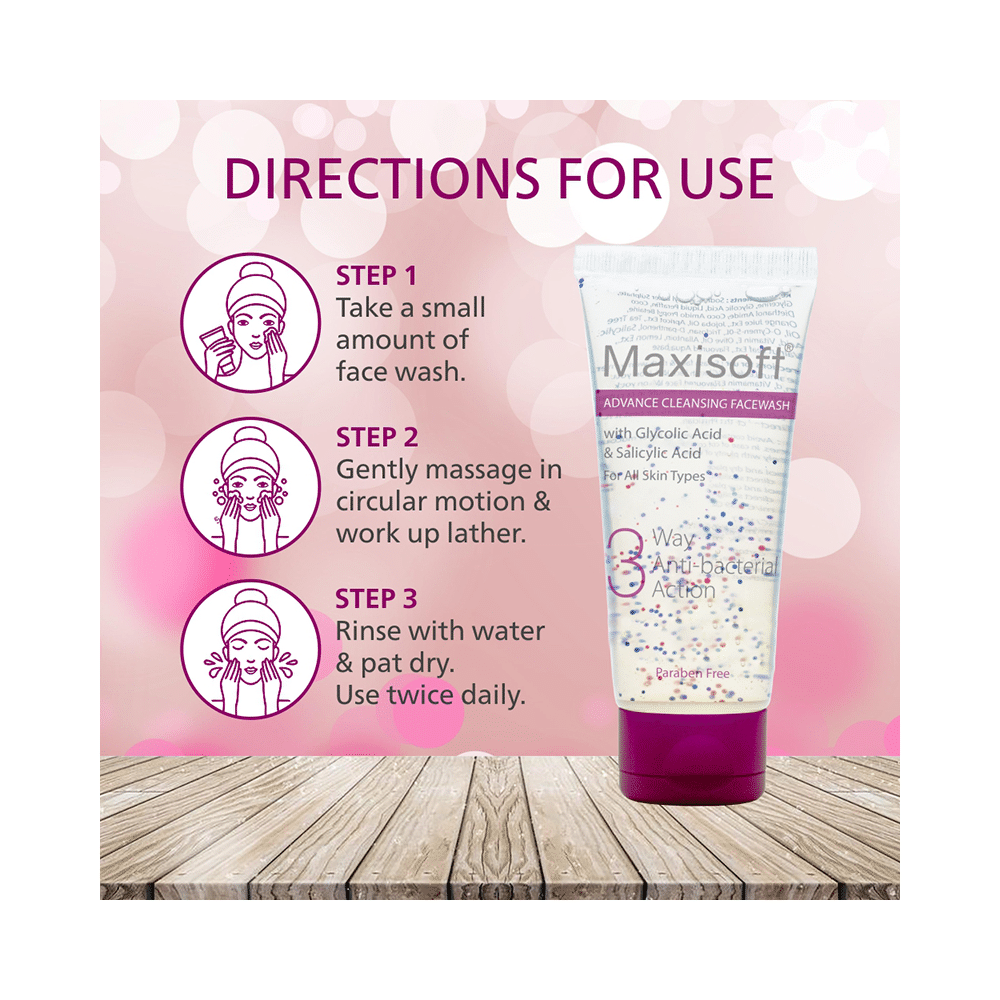 Maxisoft 3 Way Anti-Bacterial Action Advance Cleansing Face Wash (100ml Each) - Image 9