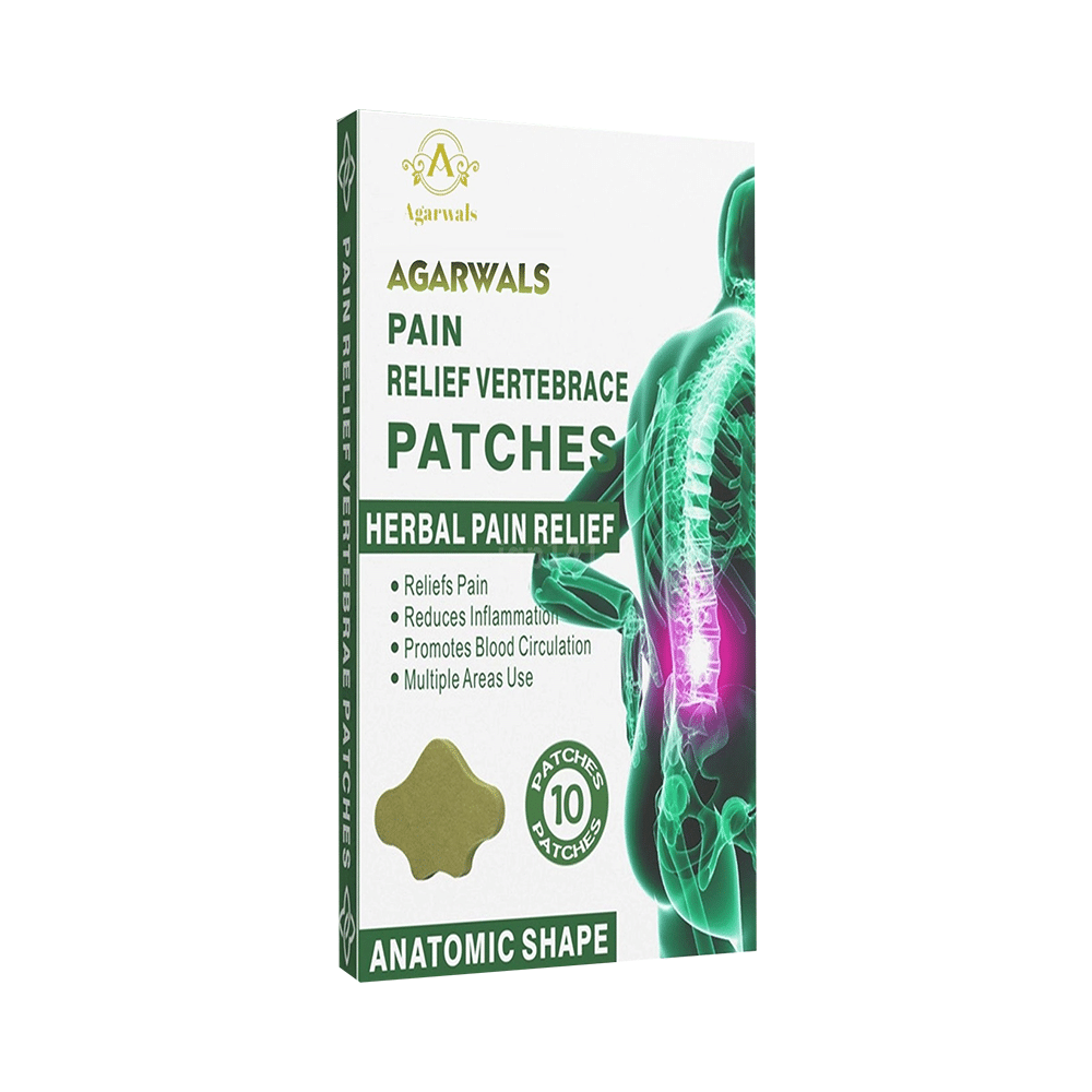 Agarwals Pain Relief Lumbar Vertebrace Herbal Patch (10 Each)