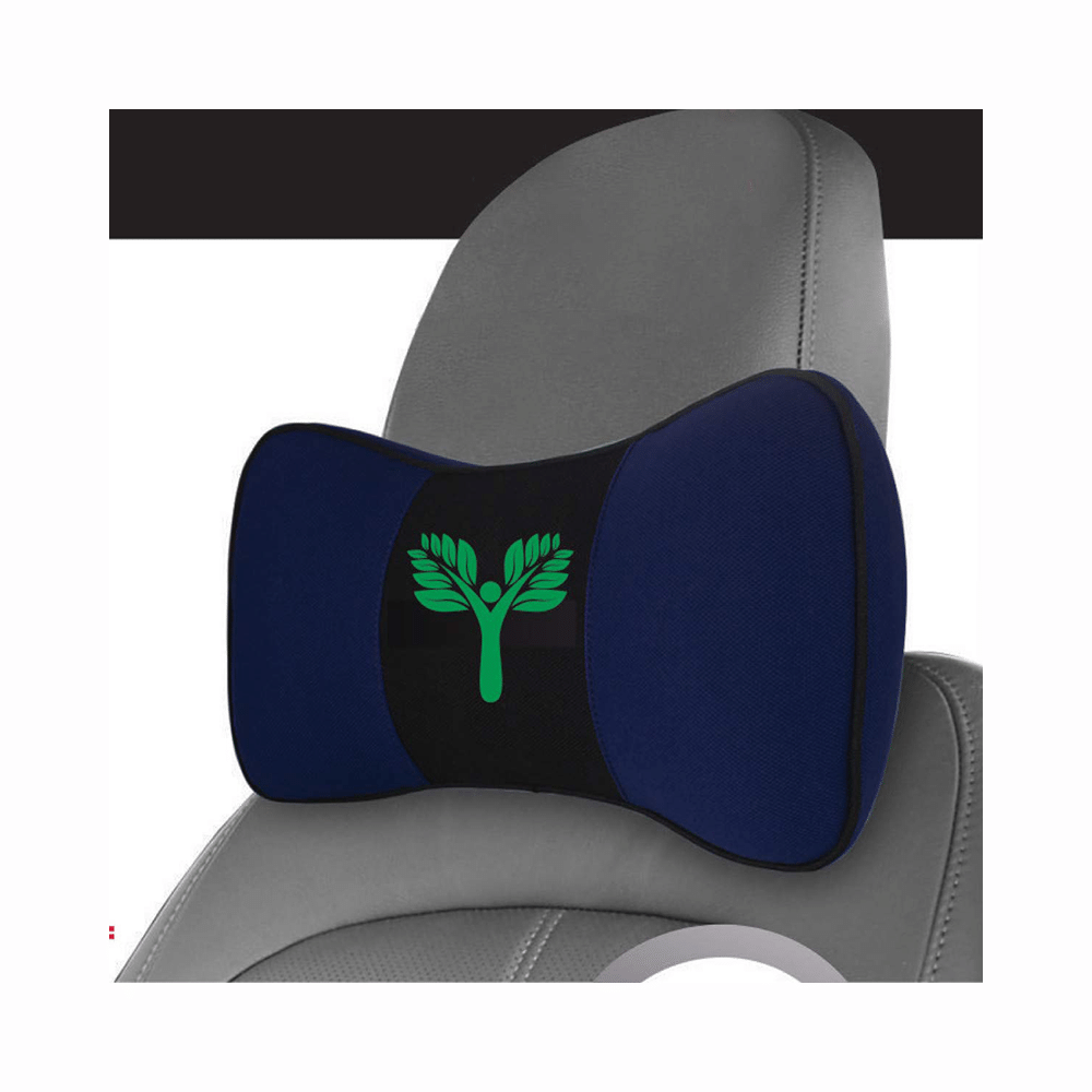 Grin Health Memory Foam Car Neck Pillow Blue - Image 4