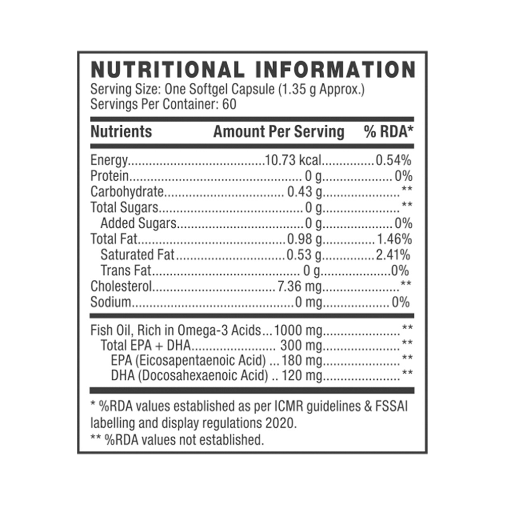 GNC Fish Oil 1000mg with Omega 3 (EPA & DHA) | Softgel Capsule for Heart, Brain, Skin, Eye & Joint Health - Image 8