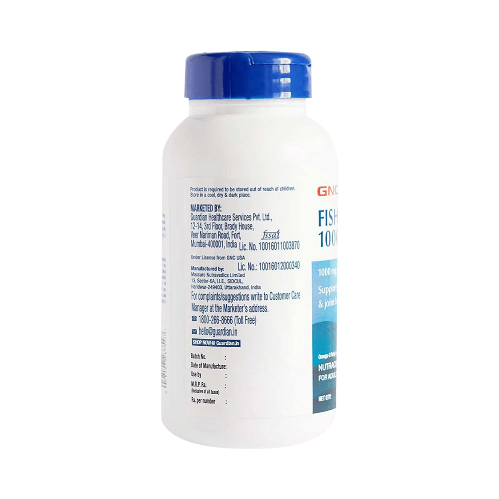 GNC Fish Oil 1000mg with Omega 3 (EPA & DHA) | Softgel Capsule for Heart, Brain, Skin, Eye & Joint Health - Image 7