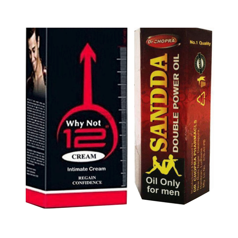 Zee Laboratories Combo Pack of Why Not 12 Cream 60gm and Sandda Double Power Oil 15ml