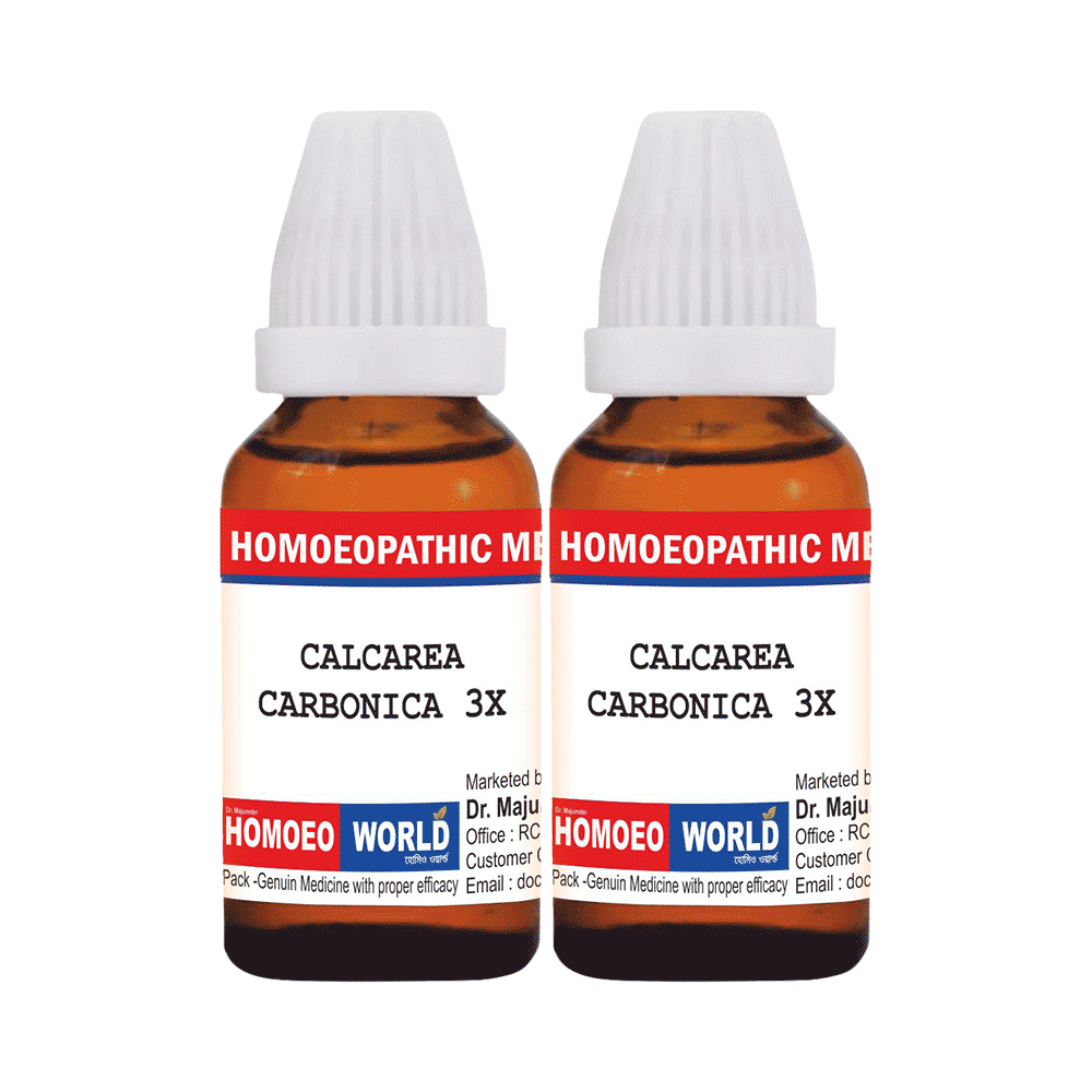 Dr. Majumder Homeo World Calcarea Carbonica Dilution (30ml Each) 3X