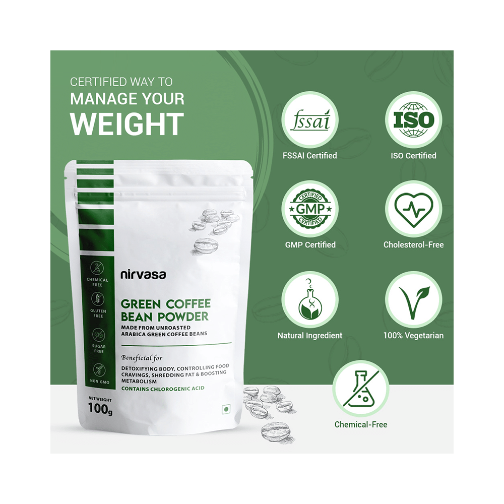 Nirvasa Green Coffee Bean Powder (100gm Each) - Image 6