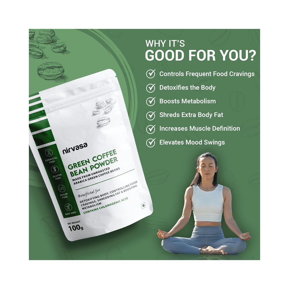 Nirvasa Green Coffee Bean Powder (100gm Each) - Image 5