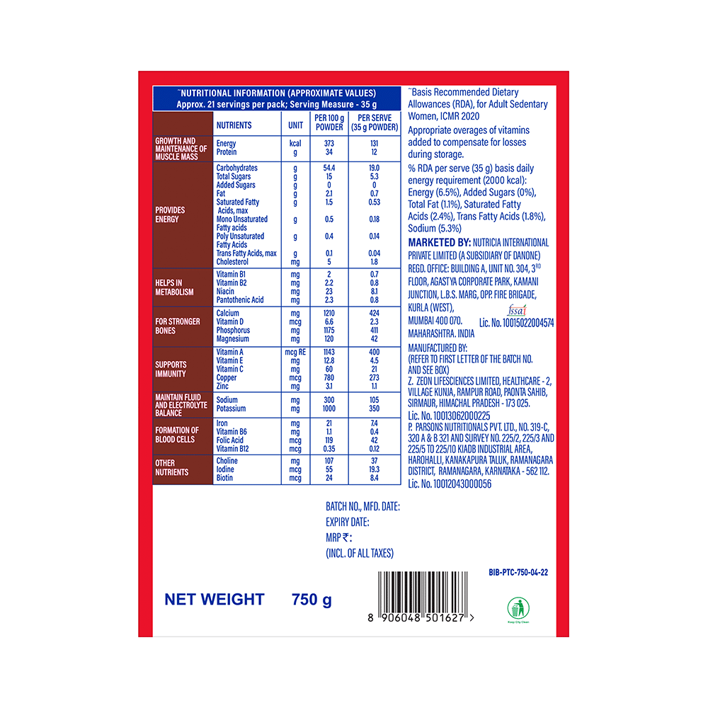 Protinex Protein Powder | Nutritional Drink for Immunity & Strength | Zero Added Sugar | Flavour Rich Chocolate - Image 2