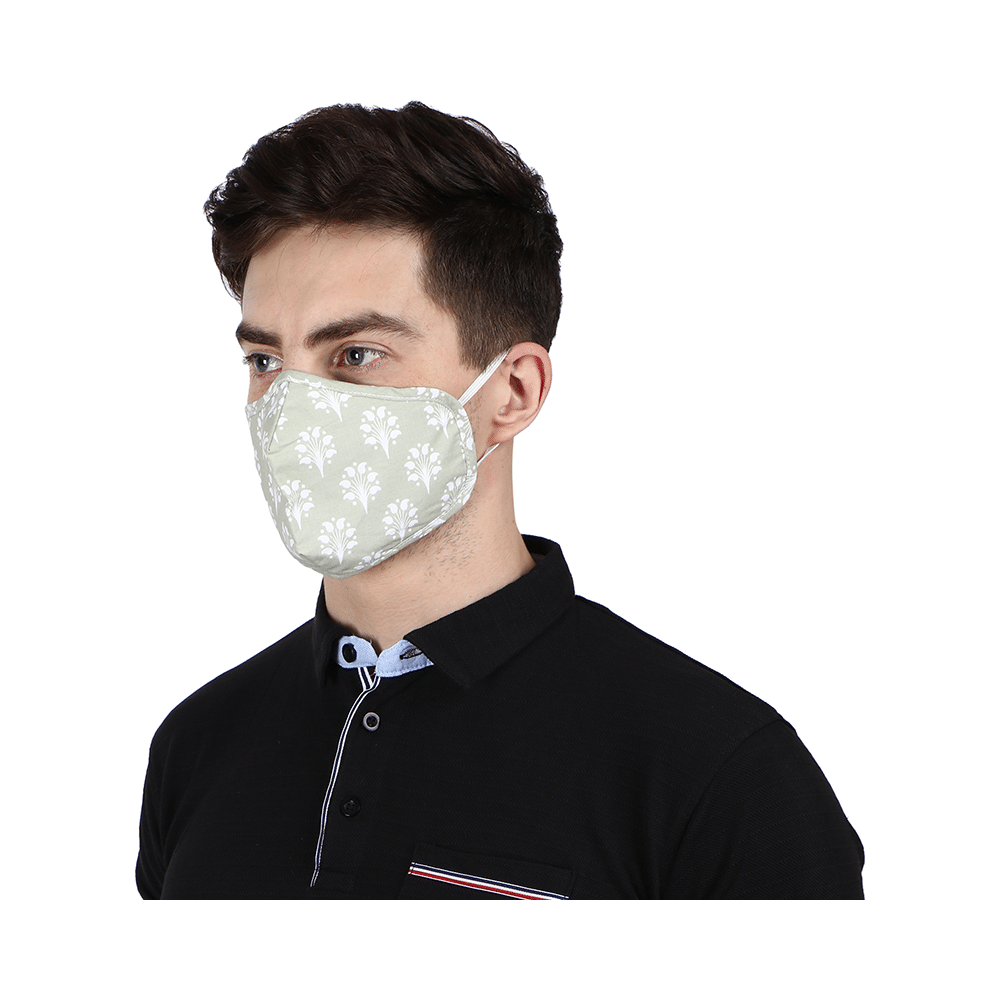 SilverPRO Cotton Mask Small Ocean Hues - Image 6