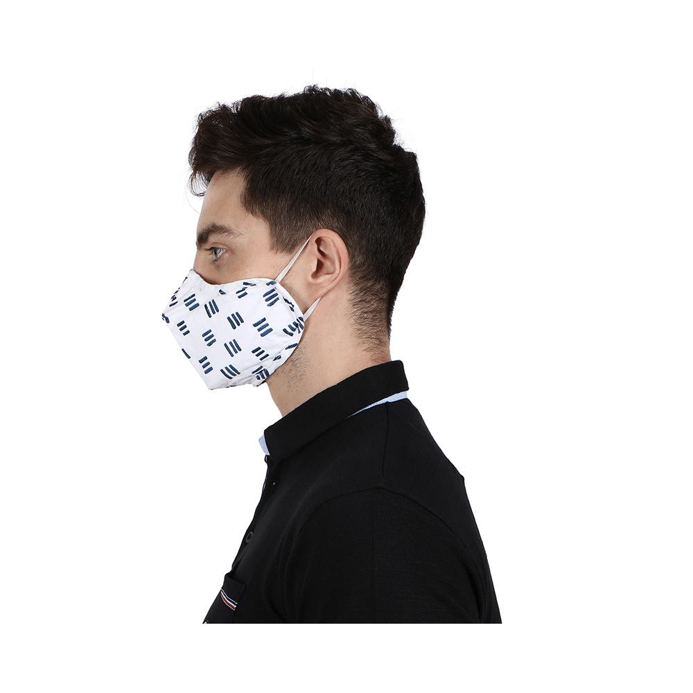 SilverPRO Cotton Mask Small Ocean Hues - Image 4