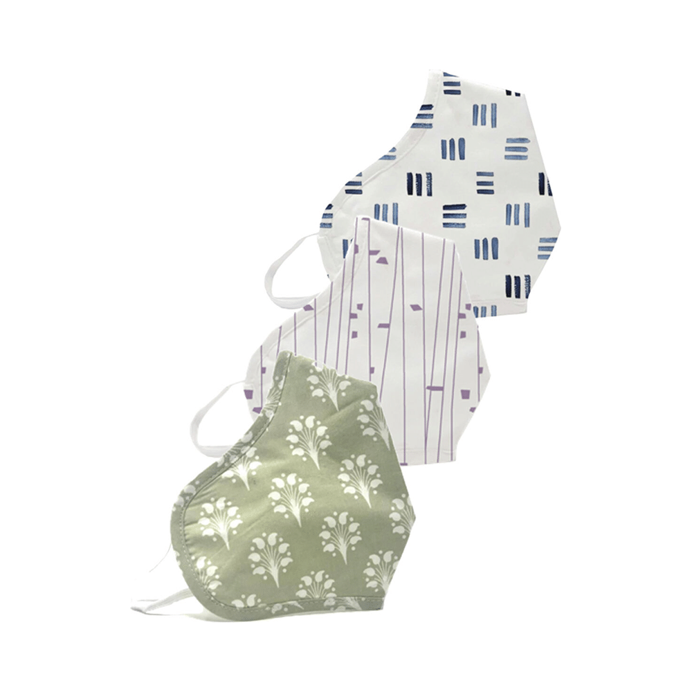 SilverPRO Cotton Mask Small Ocean Hues - Image 1