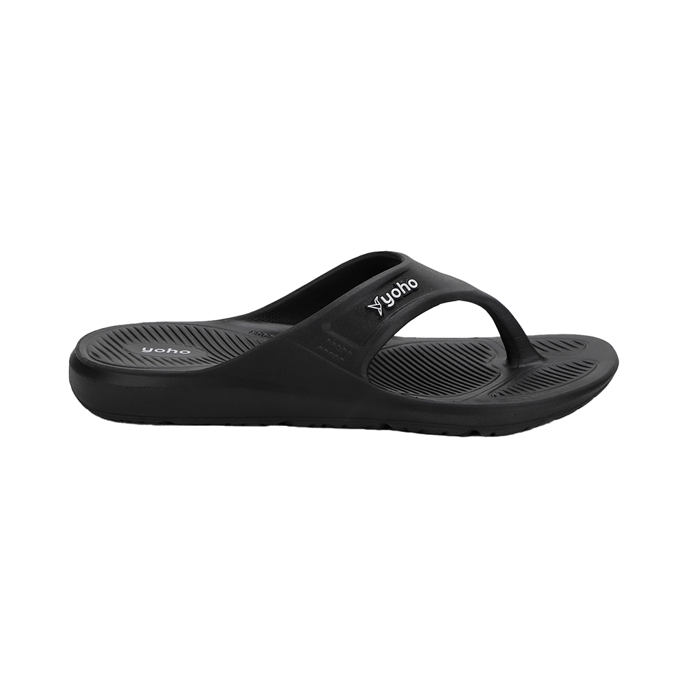 Yoho Lifestyle Acupressure Flip Flops for Men Classic Black 10 - Image 2