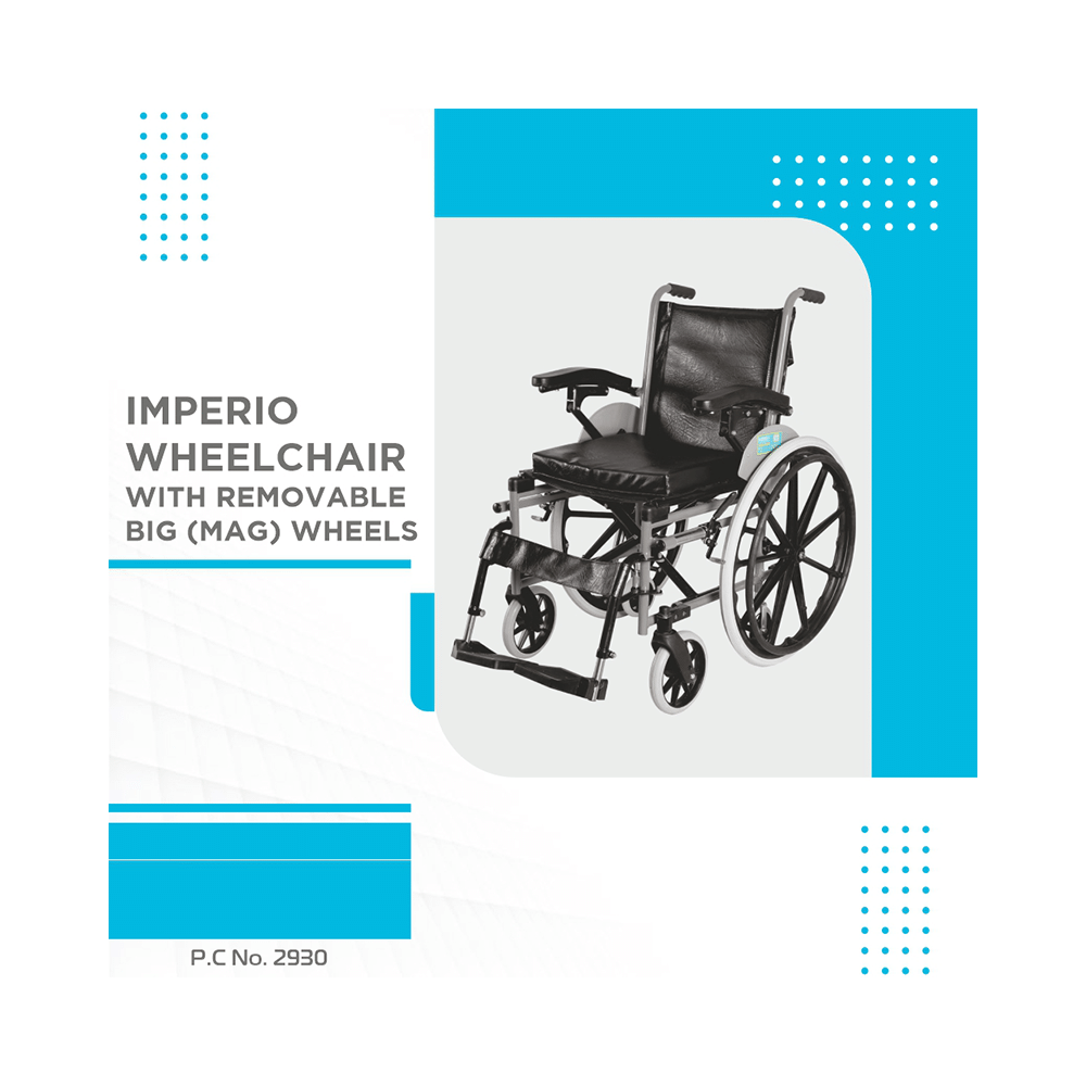 Vissco 2930 Imperio Wheelchair with Removable Mag Wheels Universal - Image 6