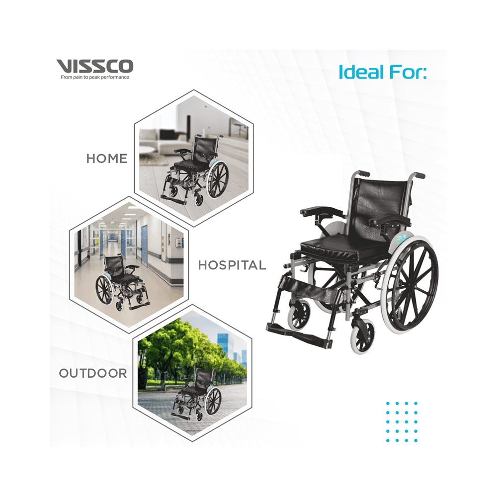 Vissco 2930 Imperio Wheelchair with Removable Mag Wheels Universal - Image 5