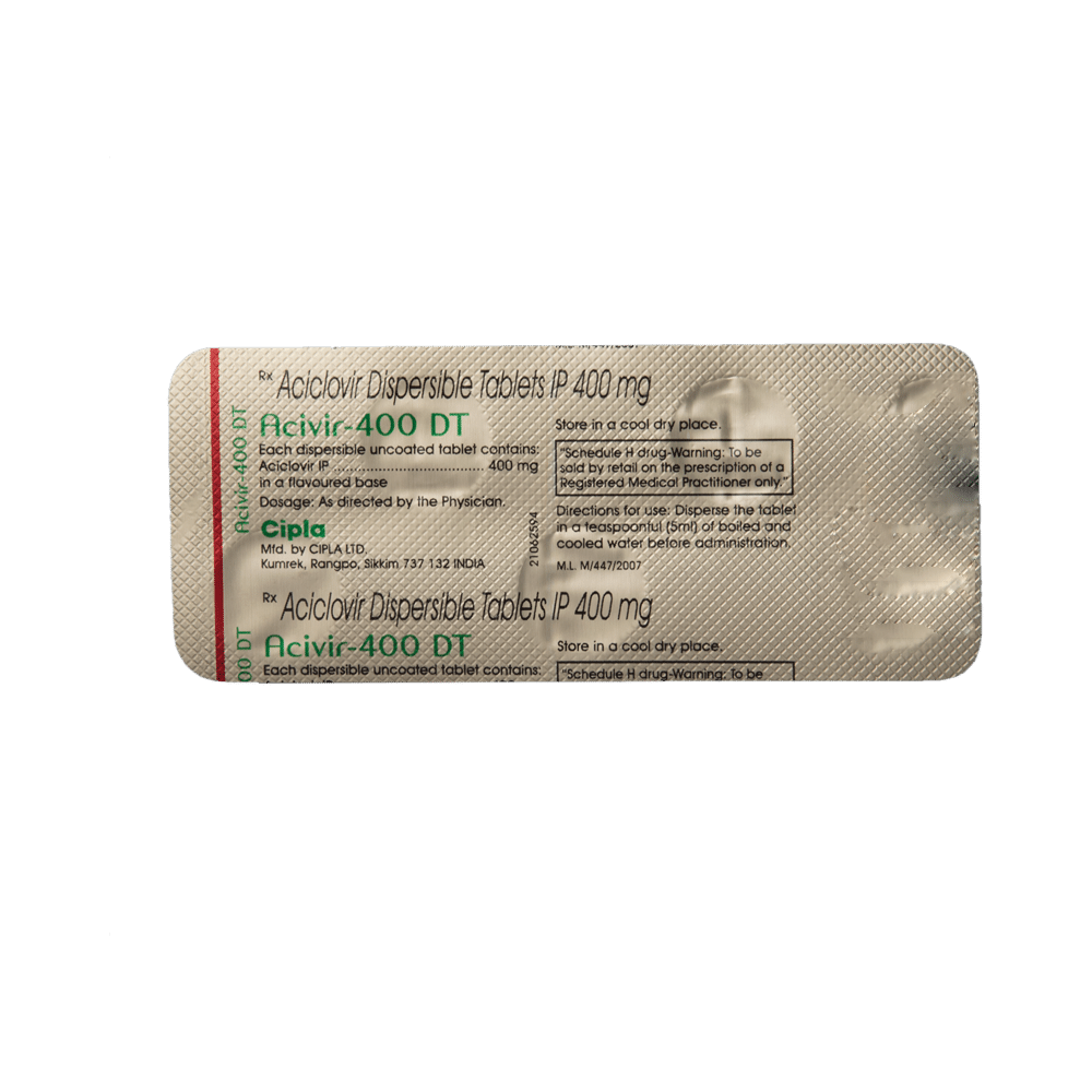 Acivir-400 DT Tablet - Image 6
