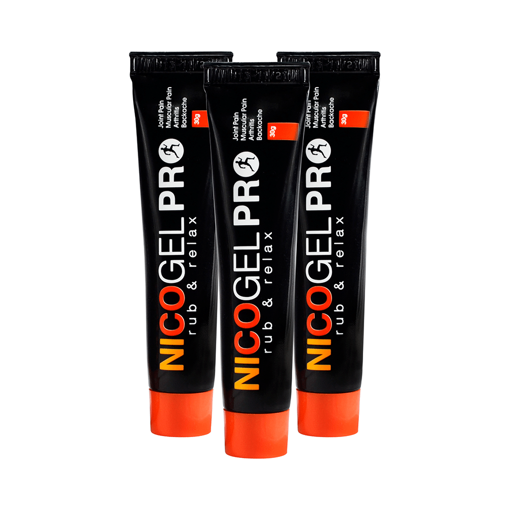 Nicogel Pro Rub & Relax Free Travel Pack Inside (30gm Each) - Image 1
