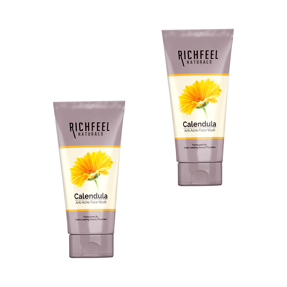 Richfeel Naturals Calendula Anti Acne Face Wash (100gm Each)