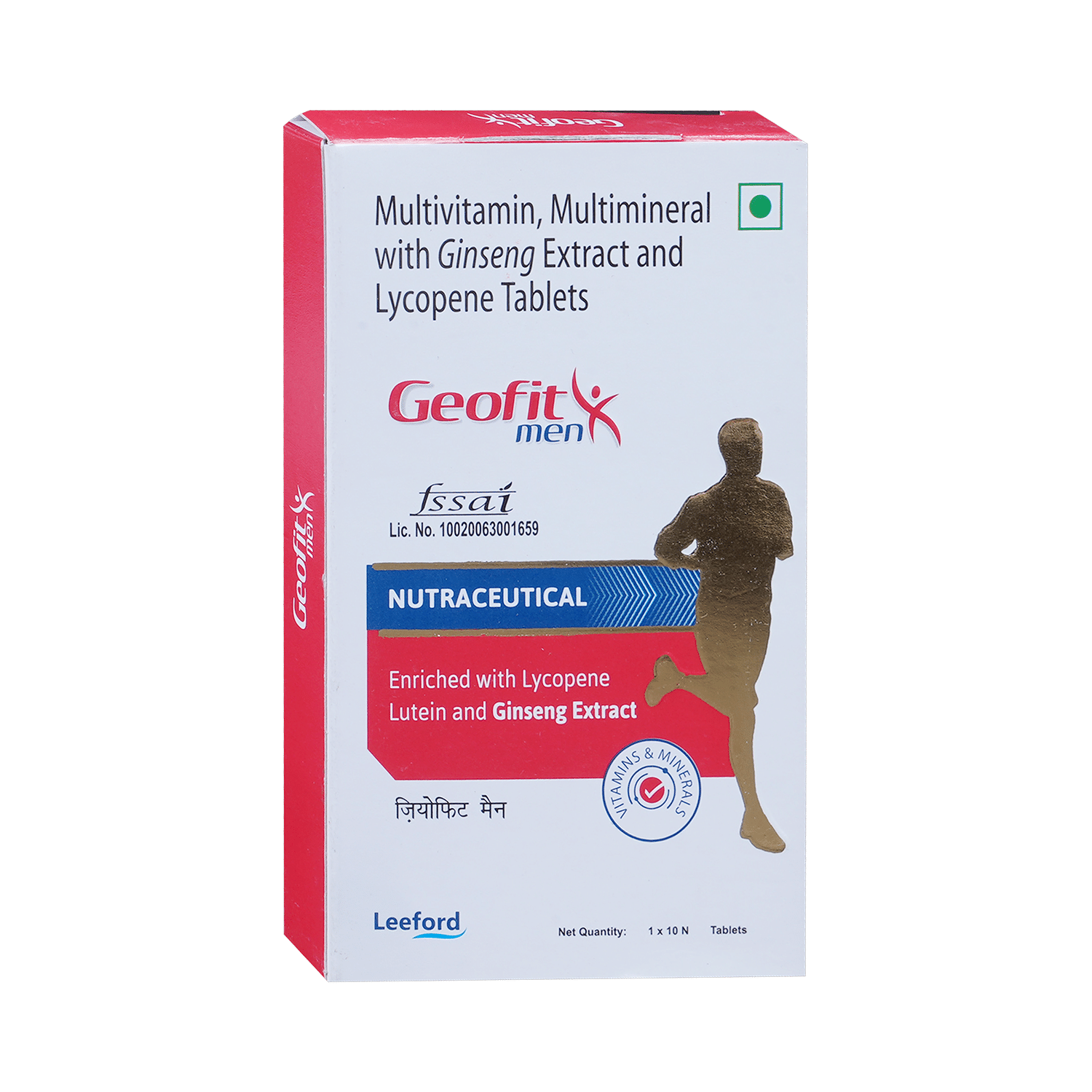 Geofit Men Multivitamin, Multimineral with Ginseng Extract, Lutein & Lycopene Tablet | For Energy, Bones, Hair, Immunity & Antioxidant Support - Image 2