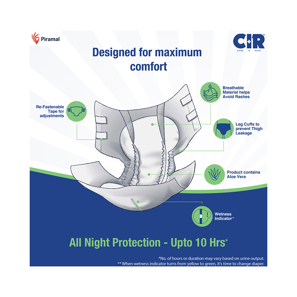 CIR Premium Adult Unisex Diaper with Aloe Vera | Size Large - Image 5