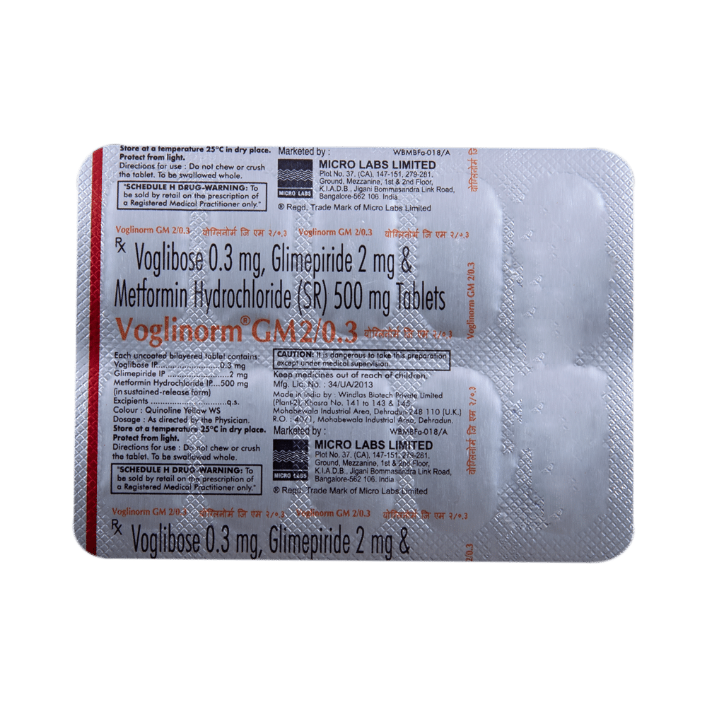 Voglinorm GM 2/0.3 Tablet SR - Image 5