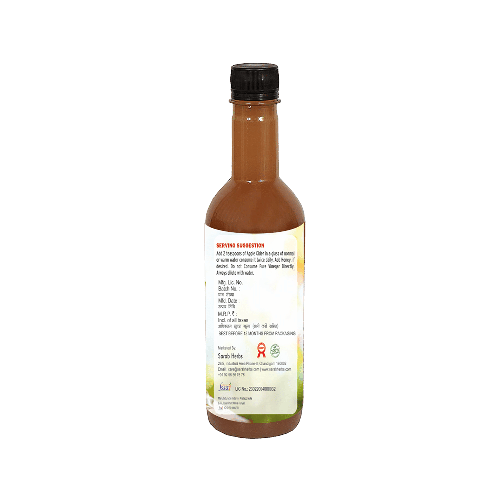 Sarab Herbs Apple Cider Vinegar with the Mother, Honey, Ginger, Garlic & Lemon - Image 2