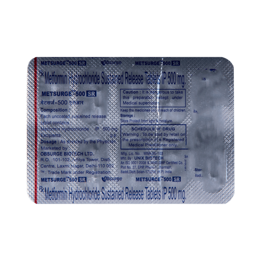 Metsurge 500 SR Tablet - Image 5