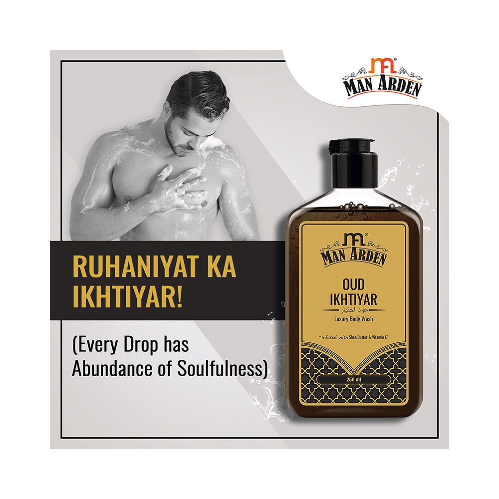 Man Arden Oud Ikhtiyar Luxury Body Wash - Image 7