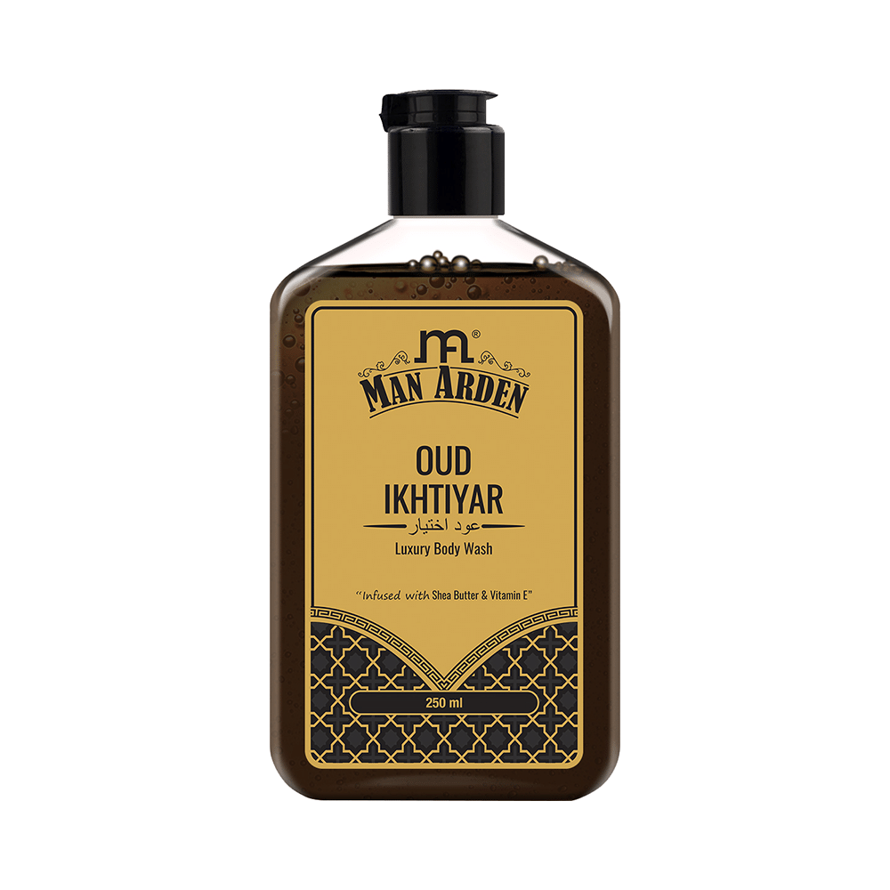 Man Arden Oud Ikhtiyar Luxury Body Wash - Image 1