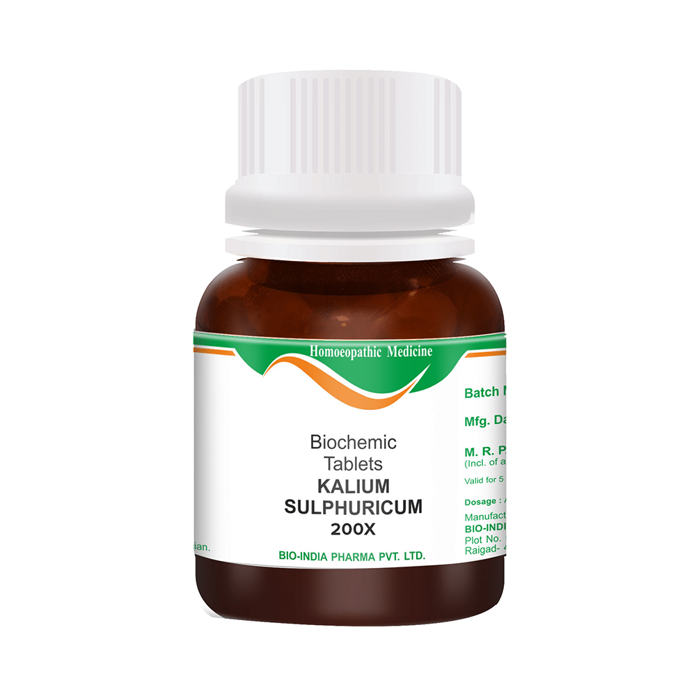 Bio India Kalium Sulphuricum Biochemic Tablet 200X - Image 1