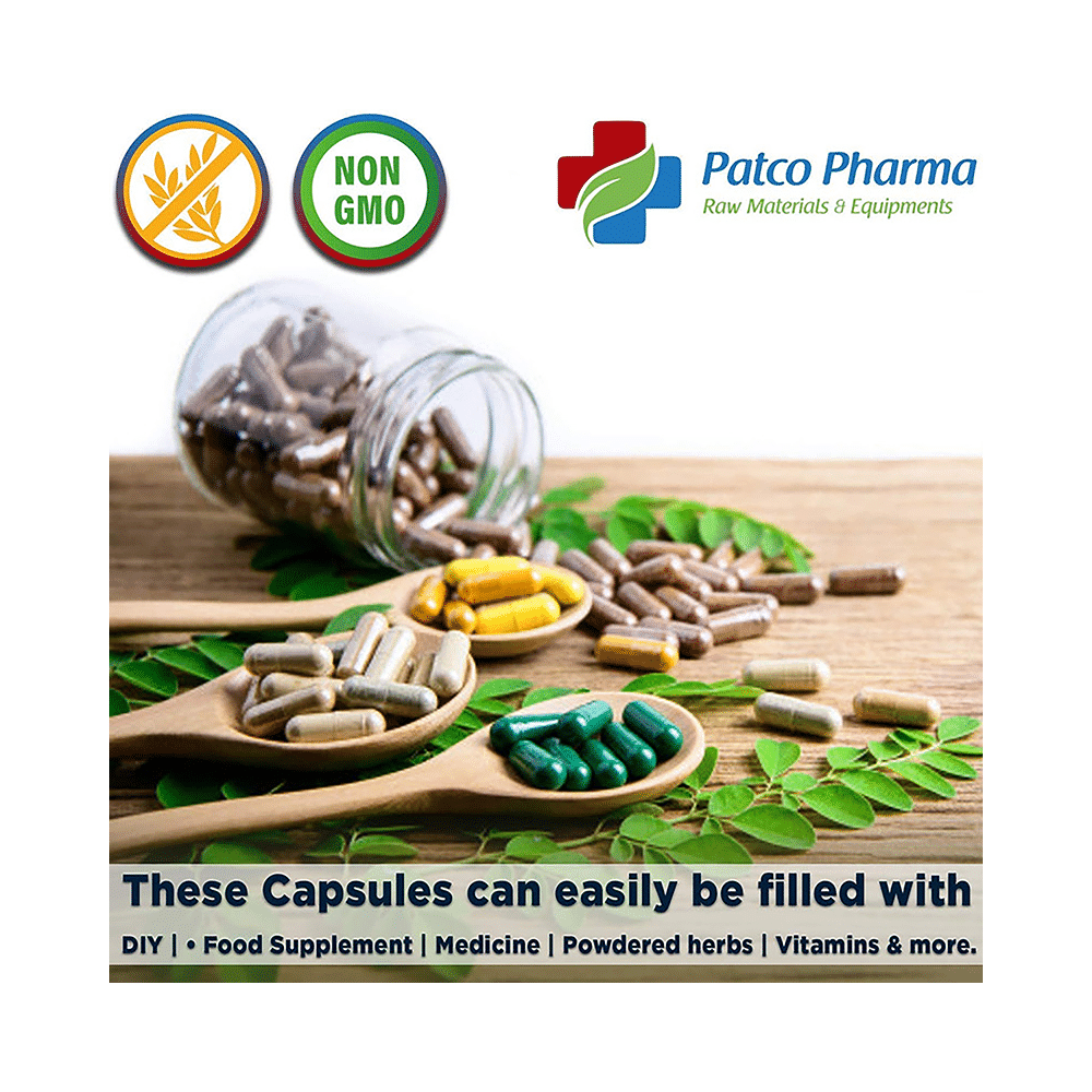 Patco Pharma Empty Hard Gelatin Capsule Size 0 Clear - Image 5