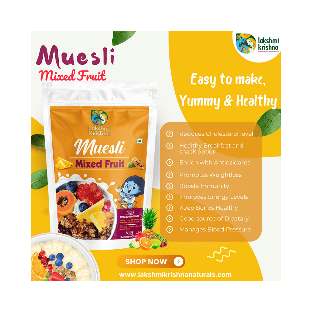 Lakshmi Krishna Muesli Mixed Fruit - Image 3