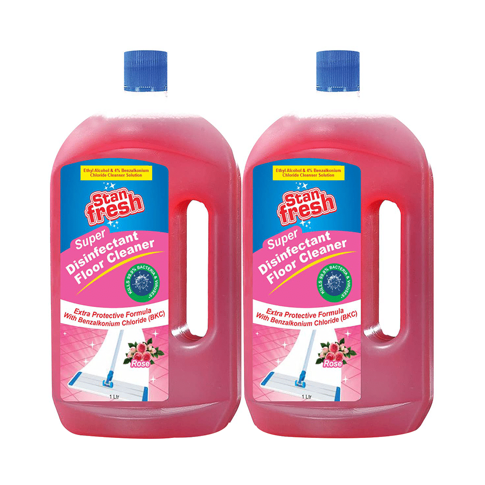 Stanfresh Super Disinfectant Floor Cleaner (1 Litre Each) Rose - Image 1