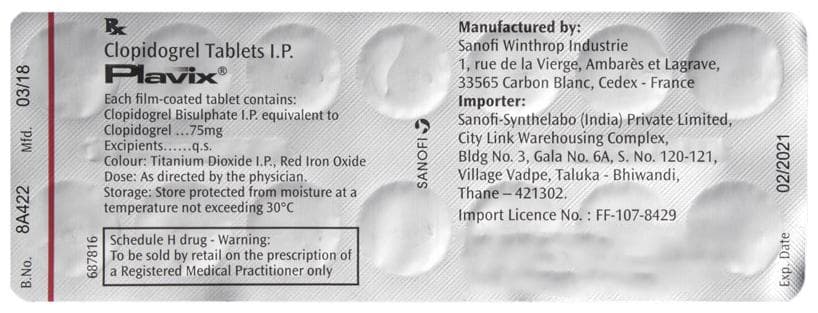 Plavix 75 Tablet - Image 2