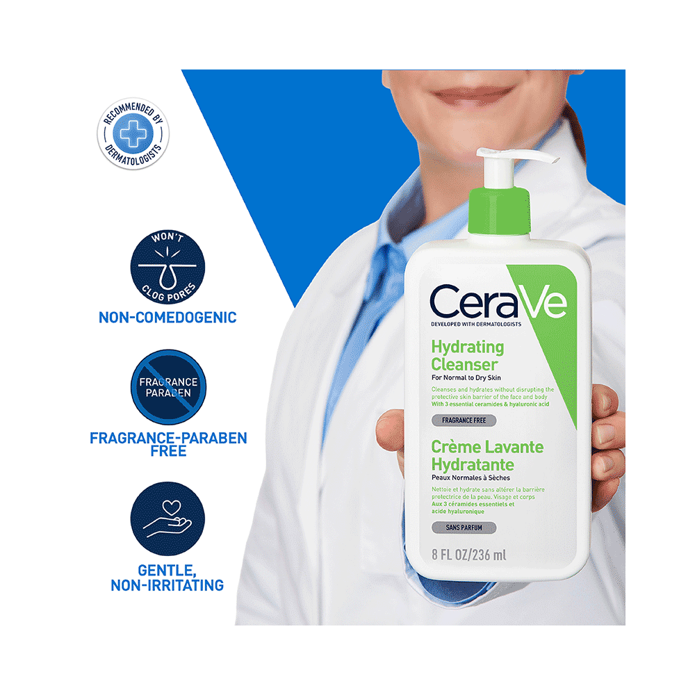 CeraVe Hydrating Cleanser For Normal & Dry Skin - Image 6