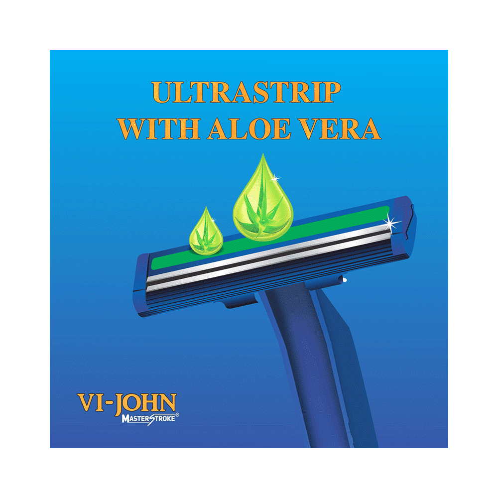 Vi-John Combo Pack of Buttery Cool Tea Tree Oil Shaving Foam (400gm) & Platinum Plated Master Stroke Razor (5) All Skin Type - Image 4