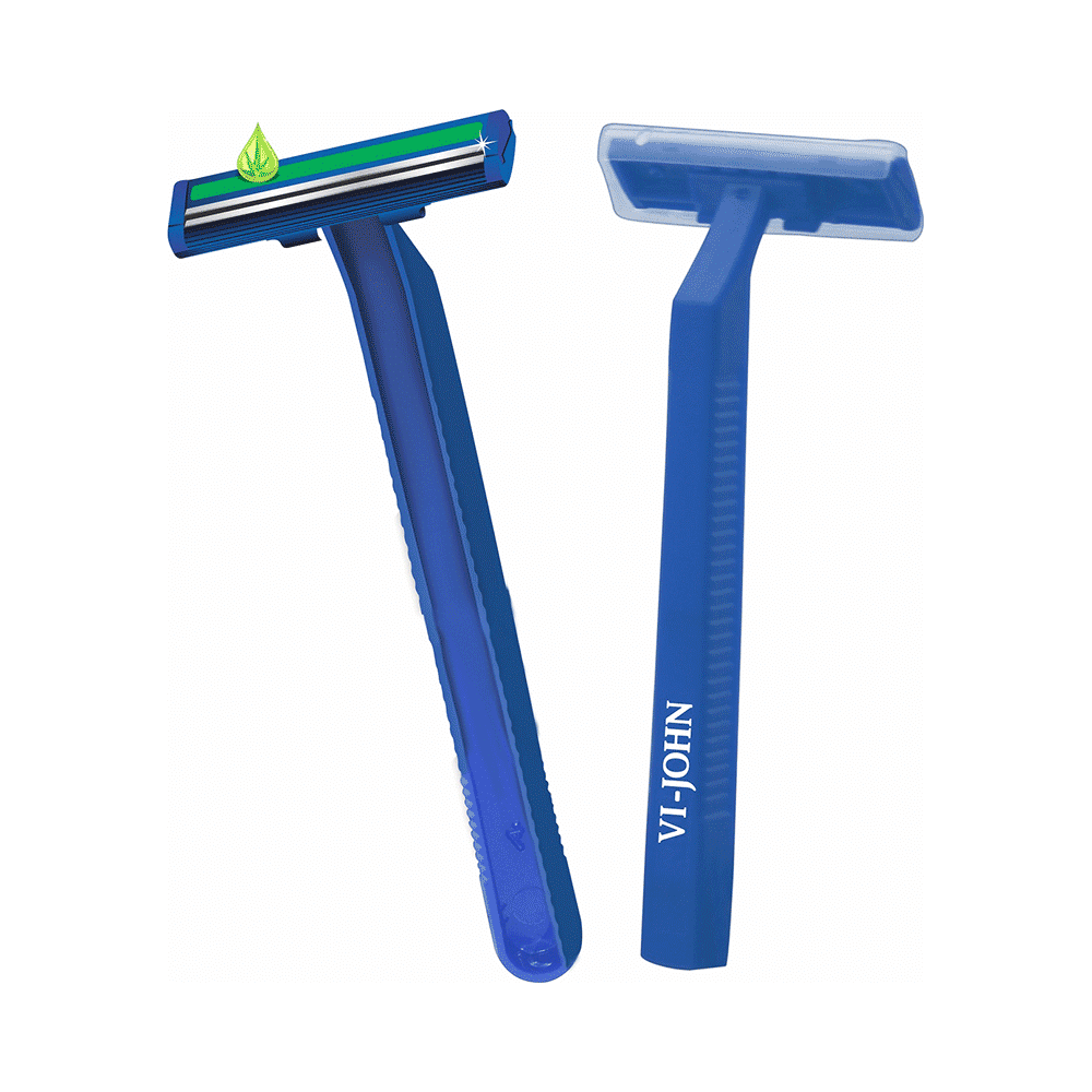 Vi-John Combo Pack of Buttery Cool Tea Tree Oil Shaving Foam (400gm) & Platinum Plated Master Stroke Razor (5) All Skin Type - Image 8