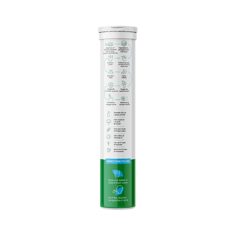 Superfit Green Super Effervescent Tablet Lemon - Image 2