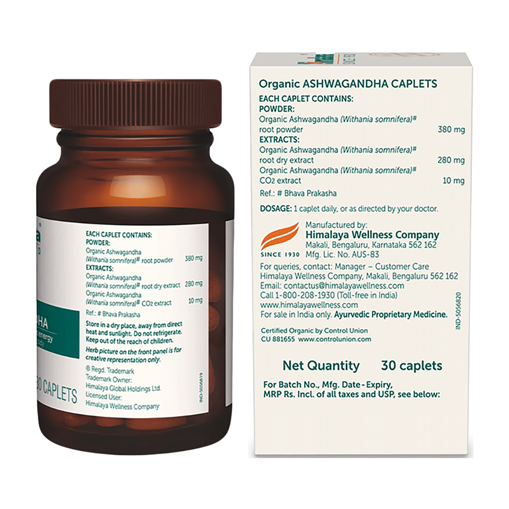 Himalaya Organic Ashwagandha |Helps Release Stress | Caplet - Image 2