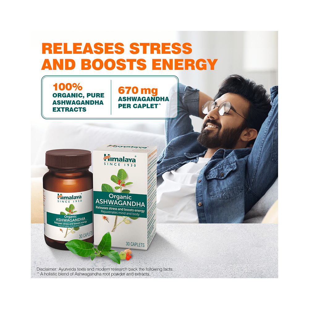 Himalaya Organic Ashwagandha |Helps Release Stress | Caplet - Image 3