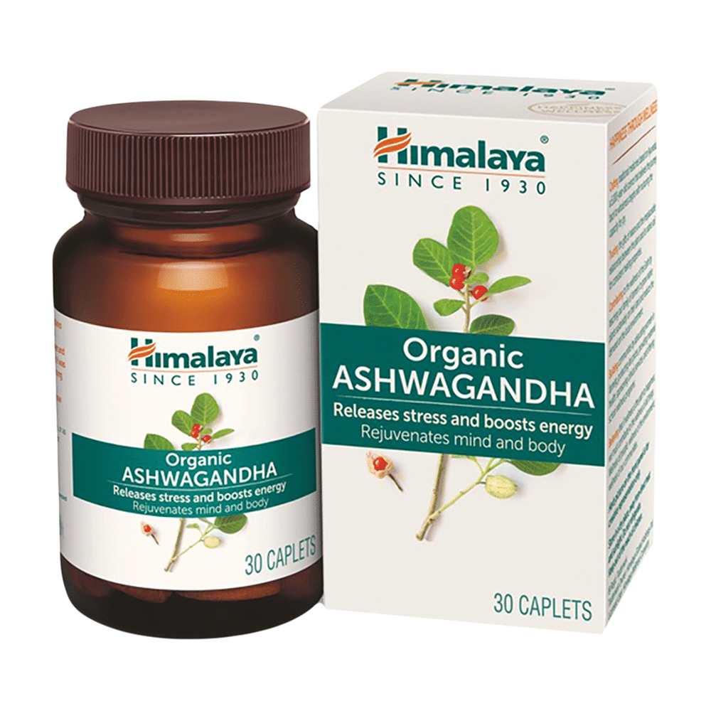 Himalaya Organic Ashwagandha |Helps Release Stress | Caplet - Image 1