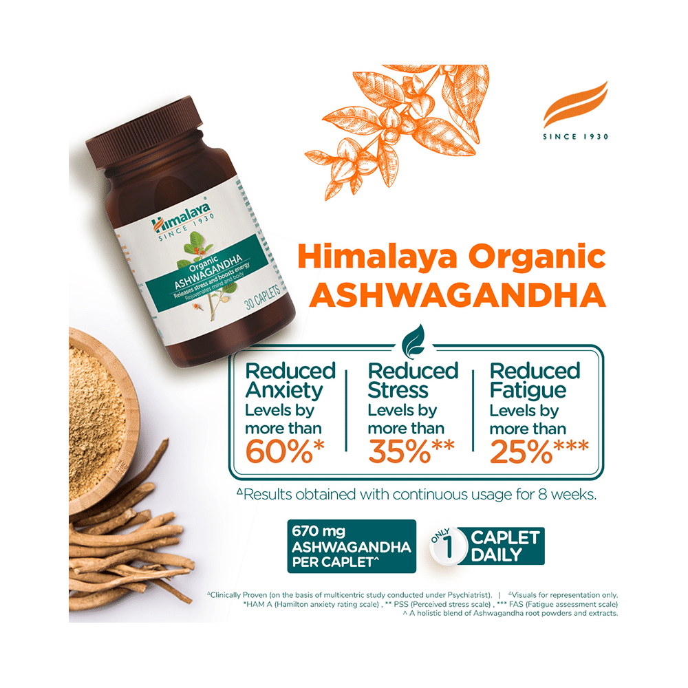 Himalaya Organic Ashwagandha |Helps Release Stress | Caplet - Image 5
