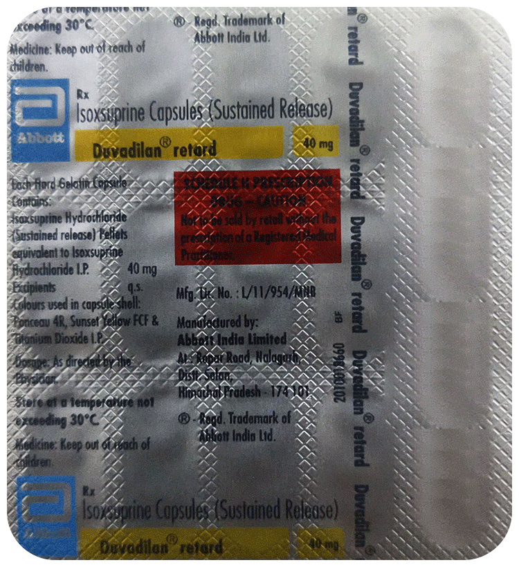 Duvadilan Retard 40mg Capsules - Image 1