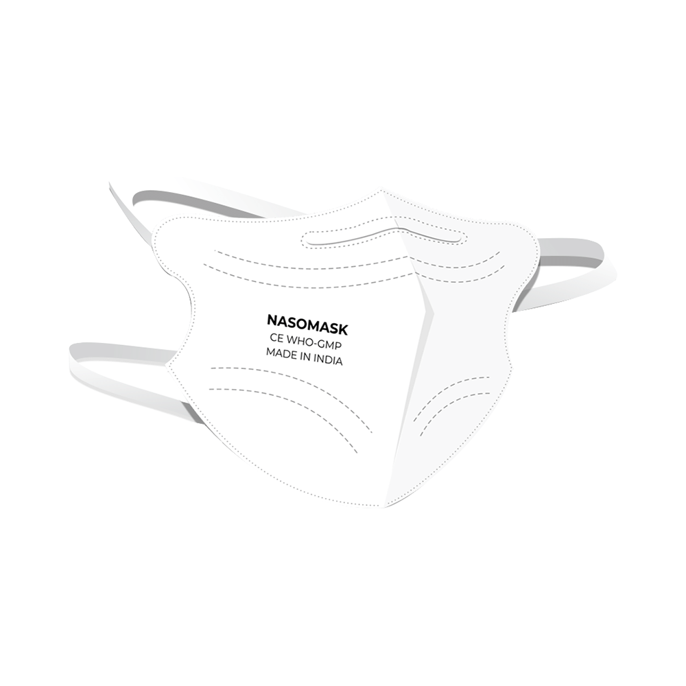 Nasomask N95 Anti-Pollution Face Mask with Headloop New Design White - Image 3