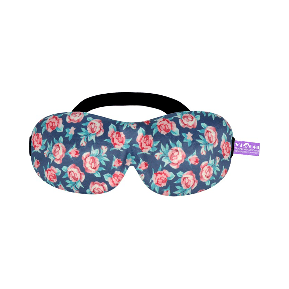 Viaggi 3D Eye Mask Blue Printed - Image 4