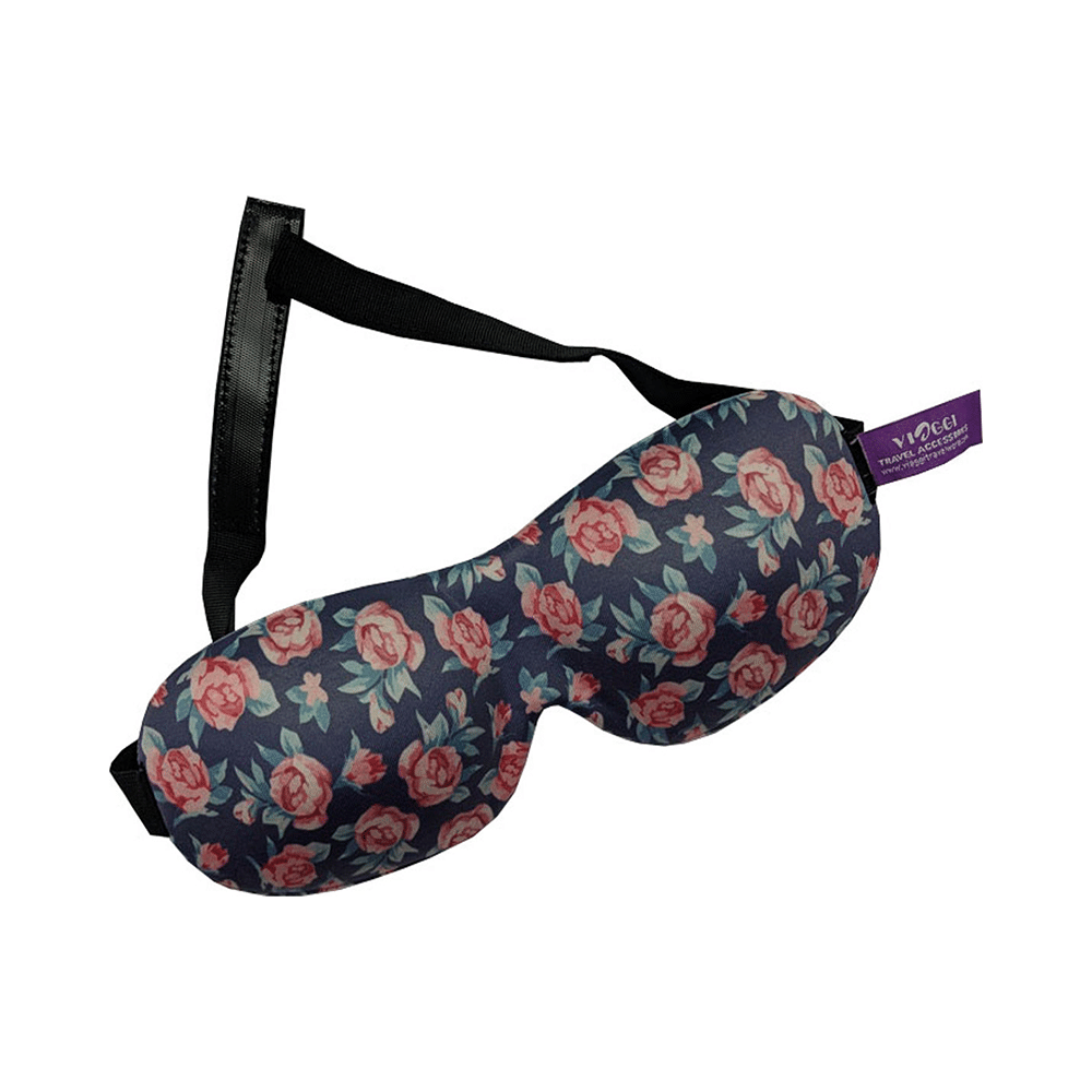 Viaggi 3D Eye Mask Blue Printed - Image 1
