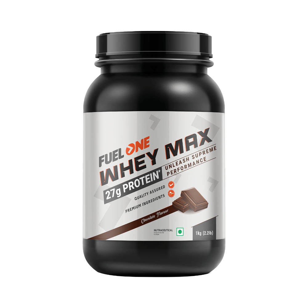 Fuel One Whey Max, Whey Protein Concentrate & Whey Protein Isolate Powder Chocolate